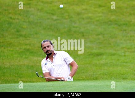 Mike Lorenzo-Vera de France sur le 8th trous pendant la journée Pro-Am de l'Horizon Irish Open 2022 à Mount Juliet Estate, Thomastown, Co Kilkenny. Date de la photo: Mercredi 29 juin 2022. Banque D'Images