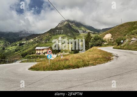 Colle Fauniera, Piémont, Italie Banque D'Images