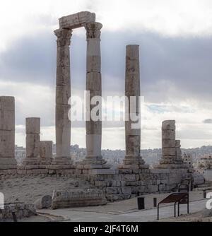Amman citadelle, Amman Jabal Alqala, Jordanie Amman Places, Aqaba. Nice Places to vist in Jordan, Ancient Places in Jordan جبل القلعه في عمان الاردن مكان Banque D'Images