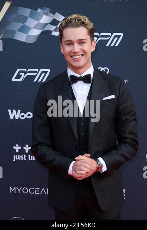 Londres, Royaume-Uni . 29 juin 2022 . AJ Pritchard photographié lors du bal du Grand Prix annuel 12th à l'aide de la Global Gift Foundation qui s'est tenue au Hurlingham Club. Crédit : Alan D West/Alay Live News Banque D'Images