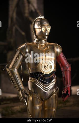 DANIELS,C-3PO, STAR WARS: ÉPISODE VII - LA FORCE S'ÉVEILLE, 2015 Banque D'Images