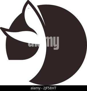 Modèle d'illustration du logo Whale Icon Illustration de Vecteur