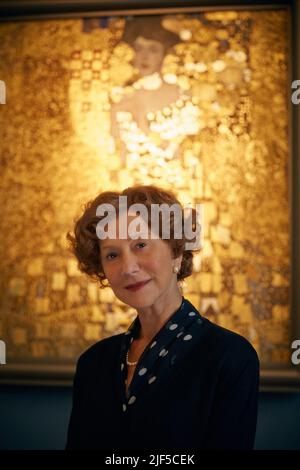 HELEN MIRREN, FEMME EN OR, 2015 Banque D'Images