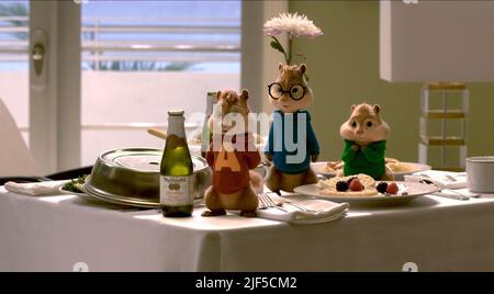 ALVIN, SIMON, Théodore, ALVIN ET LES CHIPMUNKS : LA ROUTE PUCE, 2015 Banque D'Images