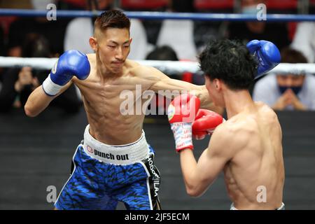 Tokyo, Japon. 29th juin 2022. Yuki Sato Boxing : FINALE de LA ROUTE DES BOXEURS au Korakuen Hall à Tokyo, Japon . Credit: YUTAKA/AFLO SPORT/Alay Live News Banque D'Images