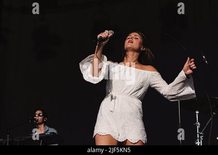 Stockholm, Suède. 06th septembre 2017. Lotta Lindgren, mieux connue sous le nom de Léon, se produit sur scène au festival de Popaganda à Stockholm. (Photo de Valeria Magri/SOPA Images/Sipa USA) crédit: SIPA USA/Alay Live News Banque D'Images