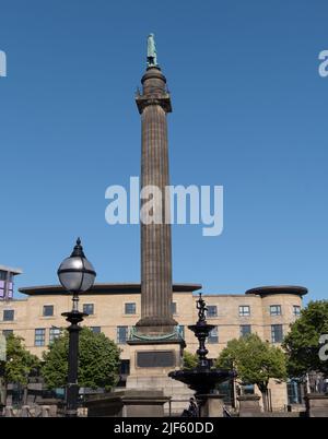 Wellington's Column Waterloo Memorial, St George;s Hall, Liverpool, Merseyside Banque D'Images