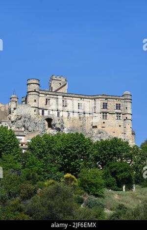 Le Château du Barroux de style Renaissance, le Barroux, Vaucluse Provence France Banque D'Images