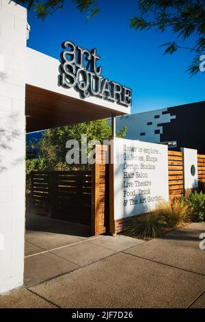 Entrée à la place de l'art dans le quartier des arts, Las Vegas, Nevada Banque D'Images