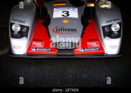 Audi R8 LMP au Mans Classique 2022 de 30 juin à 3 juillet 2022 sur le circuit des 24 heures du Mans, au Mans, France - photo: Damien Saulnier/DPPI/LiveMedia Banque D'Images