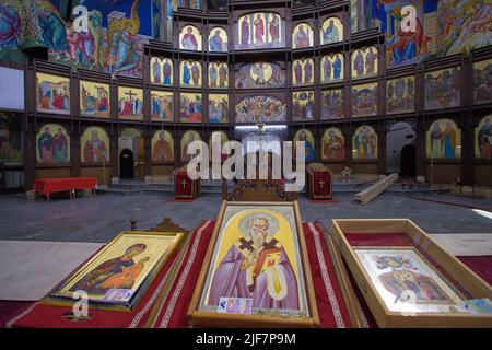 Macédoine du Nord, Skopje, église de Saint Clément d'Ohrid, cathédrale orthodoxe, Banque D'Images