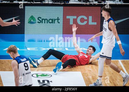 Tallinn, Estonie. 30th juin 2022. Basketball : qualification à la coupe du monde, Estonie - Allemagne, Europe, ronde 1st, Groupe D, Rencontre 5. David Kramer d'Allemagne en action. Crédit : Hendrik Osula/dpa/Alay Live News Banque D'Images