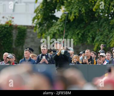 30th juin 2022, Mount Juliet Golf & amp; Spa Hotel, Thomastown, County Kilkenny, République d'Irlande: Horizon Irish Open Golf; Seamus Power of Ireland est sur le 10th trous Banque D'Images