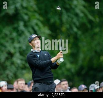 30th juin 2022, Mount Juliet Golf & amp; Spa Hotel, Thomastown, County Kilkenny, République d'Irlande: Horizon Irish Open Golf; Seamus Power of Ireland est sur le 11th trous Banque D'Images