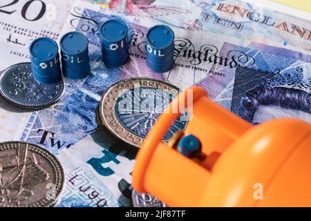 Zagreb, Croatie. 30th juin 2022. La photo prise sur 30 juin 2022 à Zagreb, en Croatie, montre une illustration de la dépendance de l'Europe à l'égard du pétrole et du gaz russes. Photo: Davor Puklavec/PIXSELL Credit: Pixsell photo & Video Agency/Alay Live News Banque D'Images