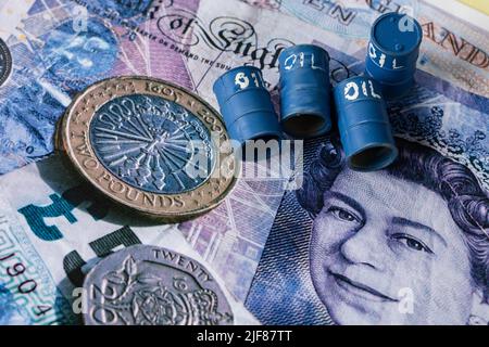 Zagreb, Croatie. 30th juin 2022. La photo prise sur 30 juin 2022 à Zagreb, en Croatie, montre une illustration de la dépendance de l'Europe à l'égard du pétrole et du gaz russes. Photo: Davor Puklavec/PIXSELL Credit: Pixsell photo & Video Agency/Alay Live News Banque D'Images