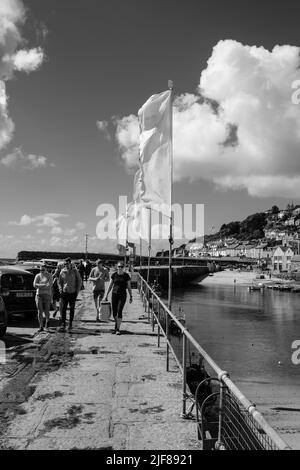 Vue sur Mousehole, Cornouailles, le matin ensoleillé de juin Banque D'Images