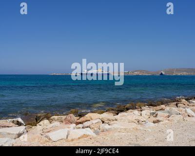 Ferry de Paros Banque D'Images