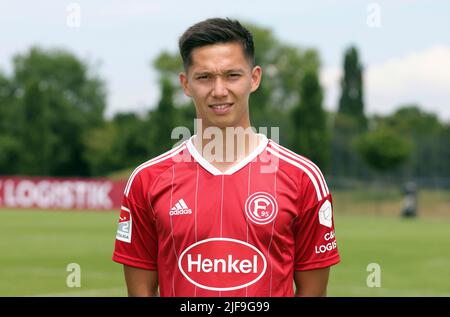 Ville de Düsseldorf, Allemagne. 30th juin 2022. Firo : 06/30/2022, football, 2nd Bundesliga, saison 2022/2023, séance photo, Séance de portrait, Fortuna Dusseldorf Portrait de Shinta APPELKAMP/dpa/Alamy Live News Banque D'Images