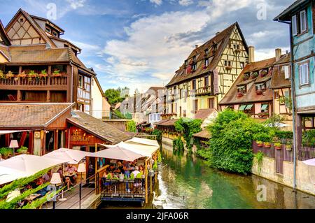 Vieille ville de Colmar, France, HDR image Banque D'Images