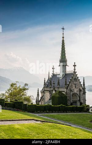 Chapelle, Château de Meggenhorn, Meggen, Lac de Lucerne, Canton de Lucerne, Suisse Banque D'Images