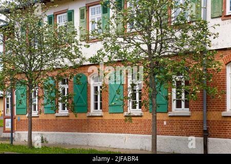 Albut, Altes Lager, qui fait partie de l'ancienne zone d'entraînement militaire de Muensingen, ancien complexe militaire et caserne, quartier des officiers Banque D'Images