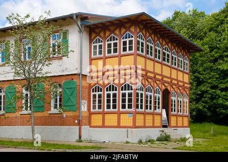 Albut, Altes Lager, qui fait partie de l'ancienne zone d'entraînement militaire de Muensingen, ancien complexe militaire et caserne, quartier des officiers Banque D'Images