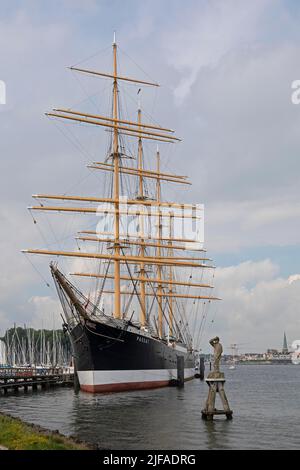 Musée voilier Passat, Priwall, Travemuende, Luebeck, Schleswig-Holstein, Allemagne Banque D'Images