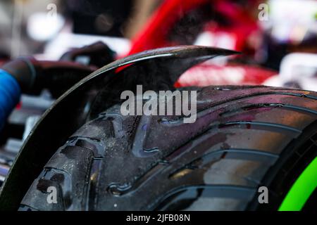 Silverstone, Royaume-Uni. 01st juillet 2022. Pirelli air de pneu de pluie pendant la Formule 1 Lenovo Grand Prix 2022, 10th ronde du Championnat du monde de Formule 1 2022 de la FIA, sur le circuit Silverstone, de 1 juillet à 3, 2022 à Silverstone, Royaume-Uni - photo Florent Gooden / DPPI crédit: DPPI Media / Alay Live News Banque D'Images