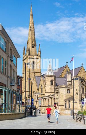 Cathédrale de St Marie, Norfolk Street, Sheffield, South Yorkshire, Angleterre, Royaume-Uni Banque D'Images