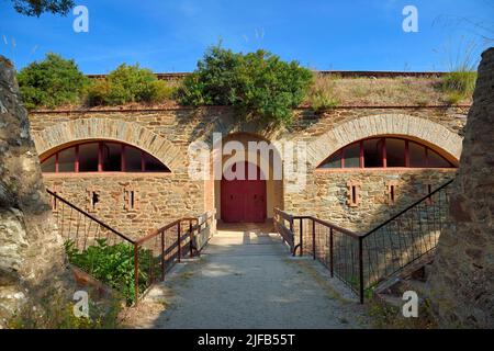 La France, Var, Iles d'Hyères, Parc National de Port Cros (parc national de Port Cros), île de Porquerolles, monastère orthodoxe de Santa Maria dans l'ancien fort de la repentance Banque D'Images