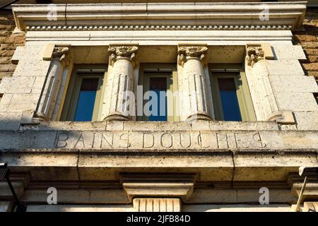 France, Dordogne, Périgord Vert, Nontron, l'ancien Bathhouse de la ville Banque D'Images