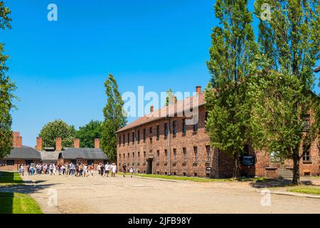 Pologne, région de Silésie, Oswiecim, classée au patrimoine mondial de l'UNESCO, camp de concentration d'Auschwitz Banque D'Images
