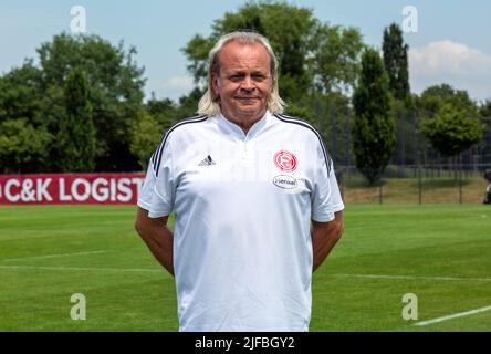 football, 2. Bundesliga, 2022/2023, Fortuna Duesseldorf, Merkur Spiel Arena, Media Day, Présentation de l'équipe pour la nouvelle saison de match, photo de presse, docteur en équipe, Dr Ulf Becker Banque D'Images