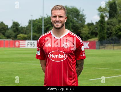 football, 2. Bundesliga, 2022/2023, Fortuna Duesseldorf, Merkur Spiel Arena, Media Day, Présentation de l'équipe pour la nouvelle saison de jeu, photo de presse, Andre Hoffmann Banque D'Images