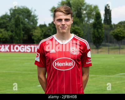 football, 2. Bundesliga, 2022/2023, Fortuna Duesseldorf, Merkur Spiel Arena, Media Day, Présentation de l'équipe pour la nouvelle saison de jeu, photo de presse, Benjamin Boeckle Banque D'Images