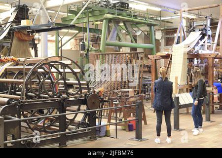 France, Nord, Roubaix, la Manufacture (musée de la mémoire et de la création textile) installé dans les anciens locaux de la société textile Craye et fils (début 20th siècle) Banque D'Images