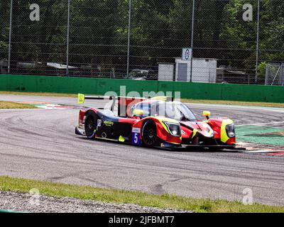 Endurance - ELMS Test Monza 2022 - 01.07.2022 5 RLR MSPORT GBR M Ligier JS P320 - Nissan Michael Jensen (DNK) B Nick Adcock (GBR) B Alex Kapadia (GBR Banque D'Images