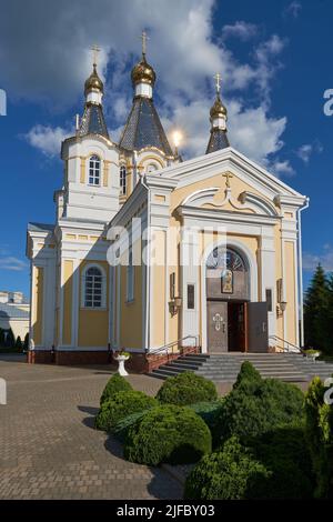 Ancienne cathédrale Saint Alexandre Nevsky à Kobrin, région de Brest, Biélorussie. Banque D'Images