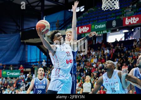 Retin OBASOHAN (32) de Belgique pendant la coupe du monde de basket-ball FIBA 2023 qualificatifs, 1st rond Groupe A, entre la Belgique et la Slovaquie sur 30 juin 2022 à l'arène Mons à Mons, Belgique - photo Ann-Dee Lamour / CDP MEDIA / DPPI Banque D'Images