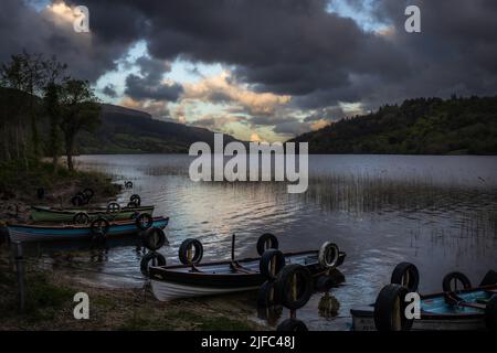 Glencar Lough, Irlande Banque D'Images