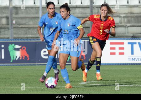 Castel Di Sangro, Italie. 01st juillet 2022. ELISA Bartoli d'Italie lors du match de football amical avant l'EURO des femmes 2022 entre l'Italie et l'Espagne au stade Teofilo Patini à Castel di Sangro (Italie), 01 juillet 2022. Photo Cesare Purini/Insidefoto crédit: Insidefoto srl/Alay Live News Banque D'Images