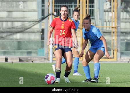 Castel Di Sangro, Italie. 01st juillet 2022. Alexia Putellas d'Espagne lors du match de football amical avant l'EURO 2022 des femmes entre l'Italie et l'Espagne au stade Teofilo Patini à Castel di Sangro (Italie), 01 juillet 2022. Photo Cesare Purini/Insidefoto crédit: Insidefoto srl/Alay Live News Banque D'Images