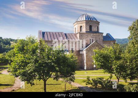 Monastère de Studenica, monastère orthodoxe serbe de 12th siècles situé dans le centre de la Serbie. Banque D'Images