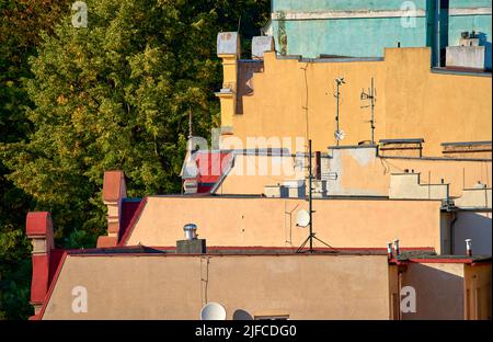 Fragment urbain à Usti-nad-Labem, République tchèque Banque D'Images