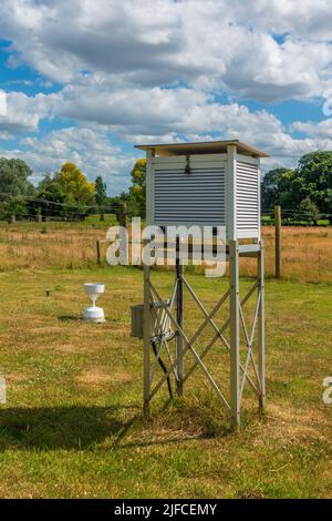 Station météorologique,Normanby Hall,Normanby,North Lincolnshire Banque D'Images