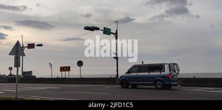 Autoroute côtière Shuinan-dong Taibu, ville de New Taipei - 28 juillet 2022 : route côtière Shuinan-dong Taibu, ville de New Taipei, Taïwan Banque D'Images