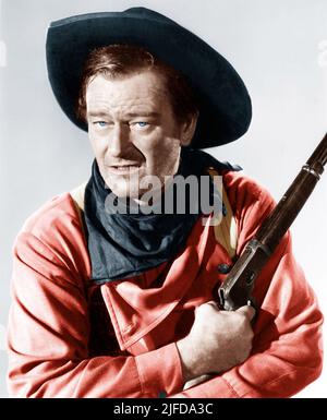 JOHN WAYNE dans THE SEARCHERS (1956), dirigé par JOHN FORD. Crédit: WARNER BROTHERS / Album Banque D'Images