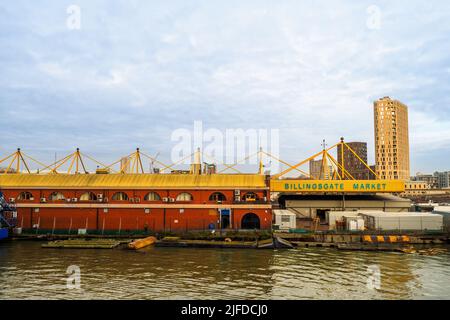 Marché de Billingsgate - Londres, Angleterre Banque D'Images