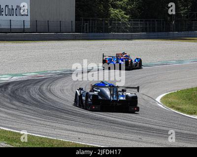 Monza, Italie. 01st juillet 2022. 27 COOL RACING CHE M Ligier JS P320 - Nissan Nicolas Maulini (CHE) S Jean-Ludovic Foubert (FRA) B Antoine Doquin (FRA pendant l'Endurance - ELMS FP1 Monza, Italie 1 juillet 2022 Credit: Independent photo Agency Srl/Alay Live News Banque D'Images